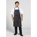 Uncommon Threads Adj Butcher Apron Grey Triple Stripe 3018-3700